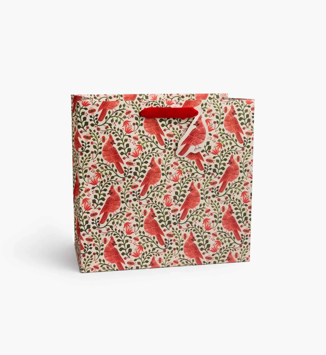 Christmas Cardinals Gift Bag - Large