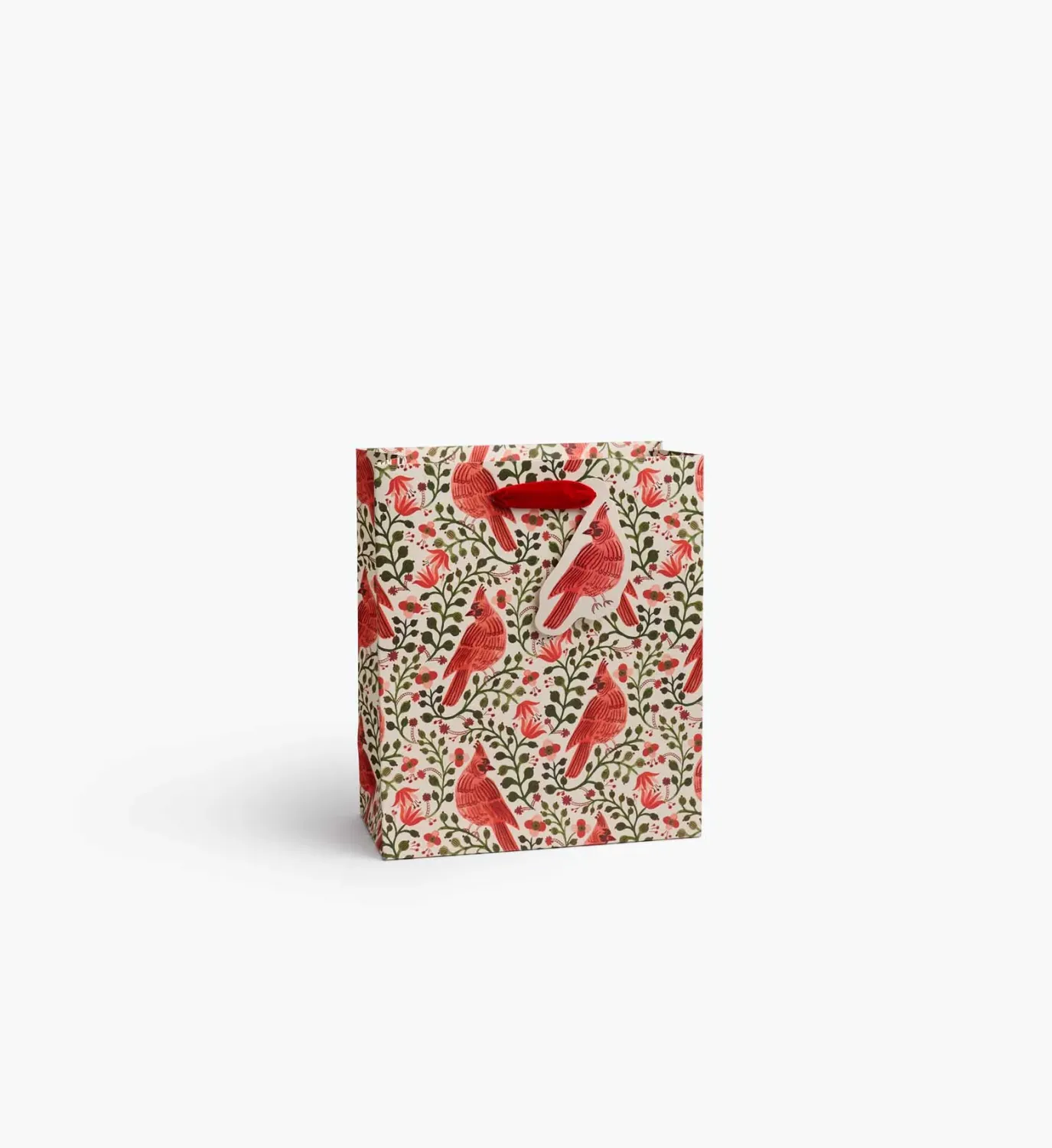 Christmas Cardinals Gift Bag - Medium