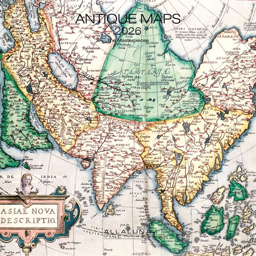 Antique Maps Wall Calendar 2026
