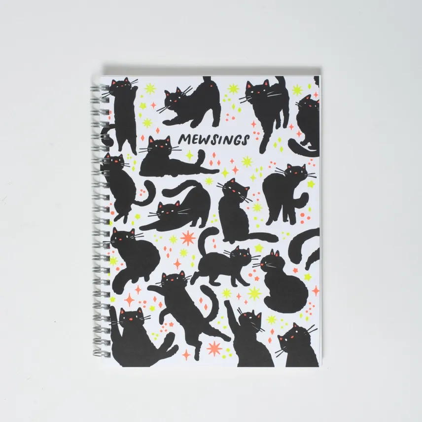 Mewsings Cat Blank Letterpress Notebook By Hello!Lucky