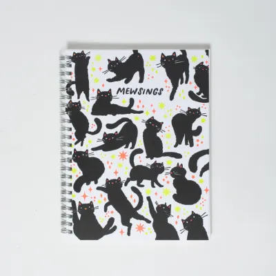 Mewsings Cat Blank Letterpress Notebook By Hello!Lucky