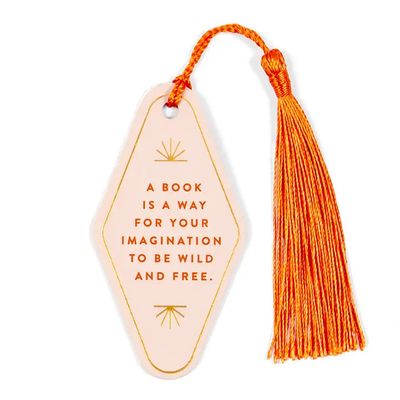 Your Imagination Anything But Weak Vegan Leather Bookmark