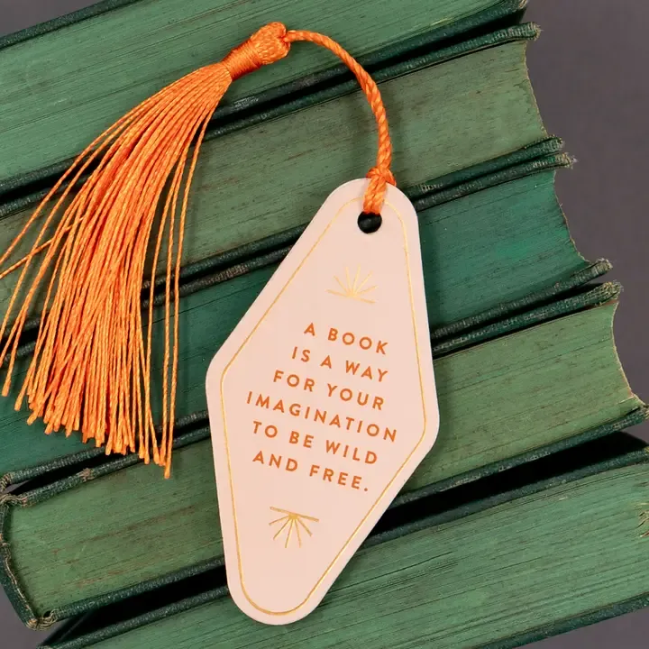 Your Imagination Anything But Weak Vegan Leather Bookmark