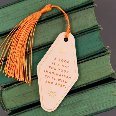 Your Imagination Anything But Weak Vegan Leather Bookmark