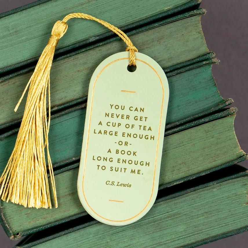 Cup Of Tea Vegan Leather Bookmark