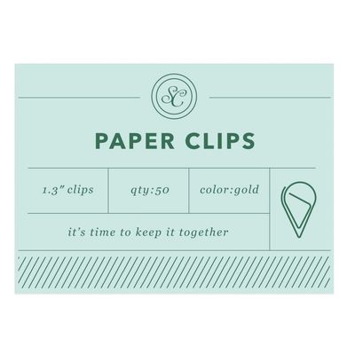 Keep It Together Paper Clips - Blue