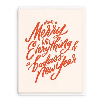 Merry Little Everything Letterpress Card