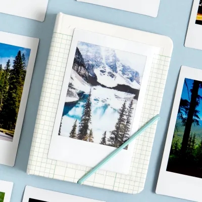 Green Ledger Mini Photo Album