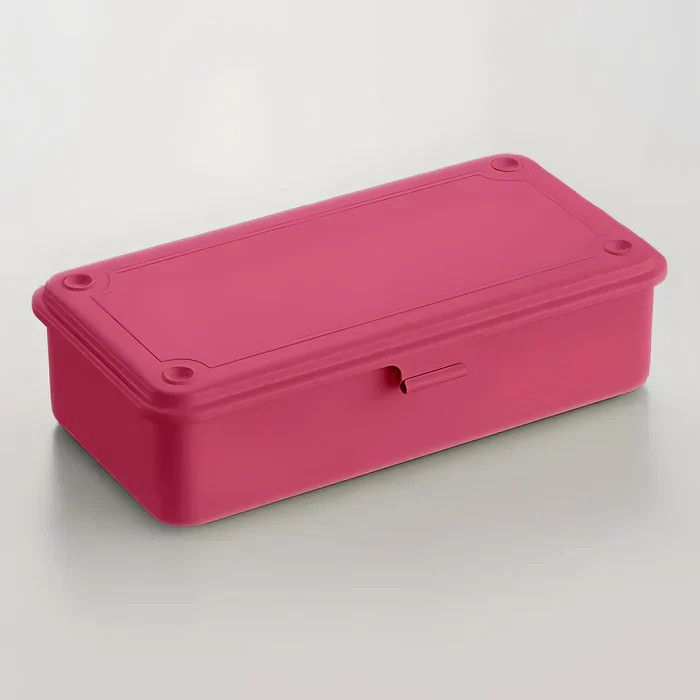 Toyo Steel Stackable Storage Box T-190 - Shocking Pink