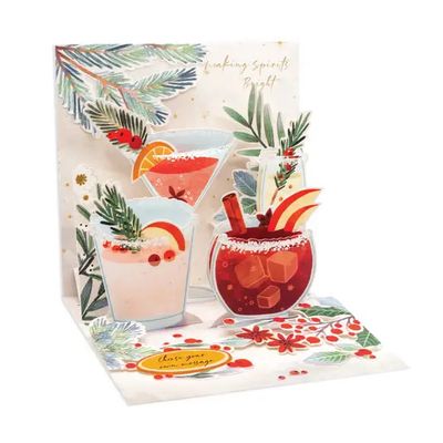 Christmas Cocktails Pop-Up Card