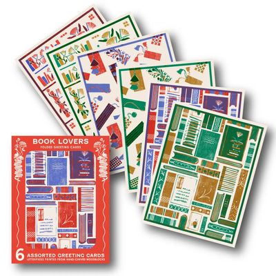 Book Lovers Assorted Letterpress Cards (box of 6)