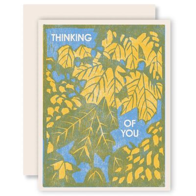 Thinking of You Letterpress Card