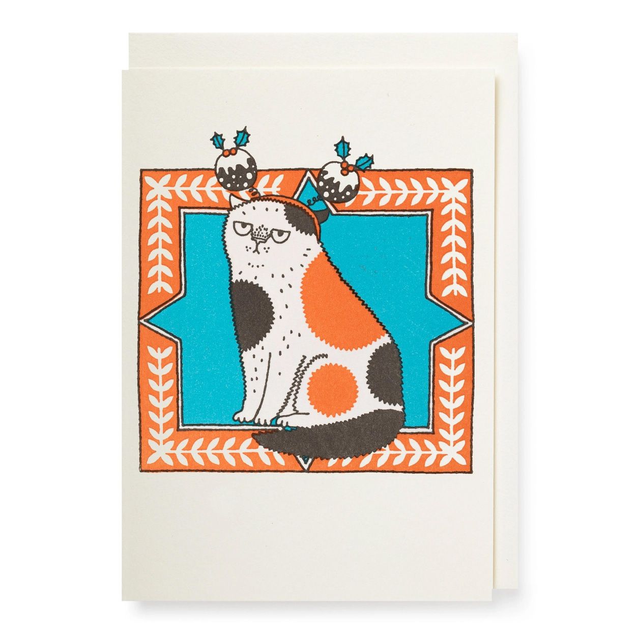 Cat Christmas Notelet Card