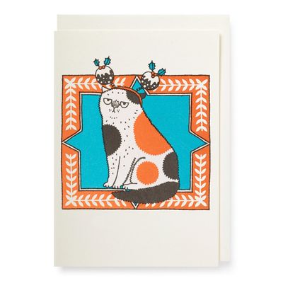 Cat Christmas Notelet Card
