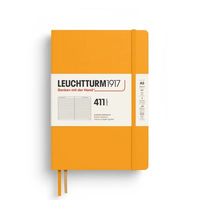 Leuchtturm1917 - A5 411pg Hardcover Notebook - Rising Sun, Ruled