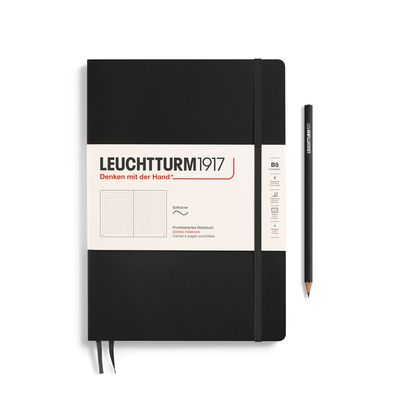 Leuchtturm1917 -  B5 Composition Softcover Notebook Black Dotted
