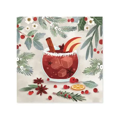 Christmas Cocktails Pop-Up Card