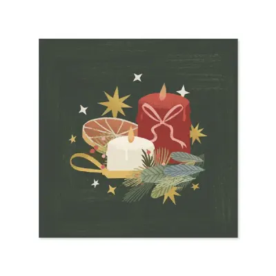Candles Holiday Light-Up Pop-Up Card