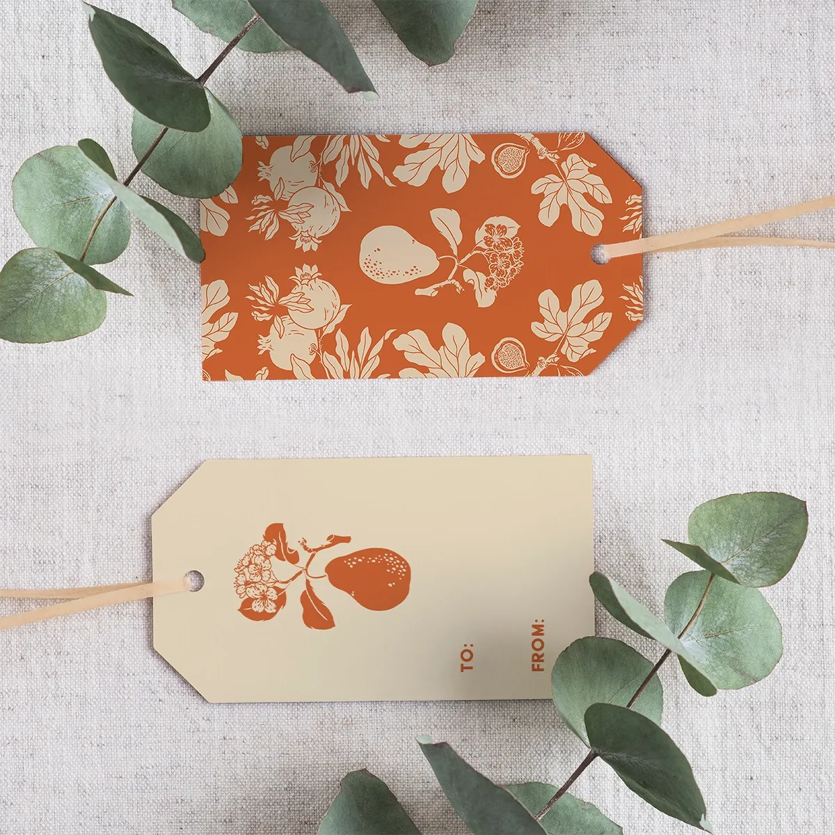 Pear Gift Tags (pack of 8)