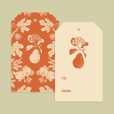 Pear Gift Tags (pack of 8)
