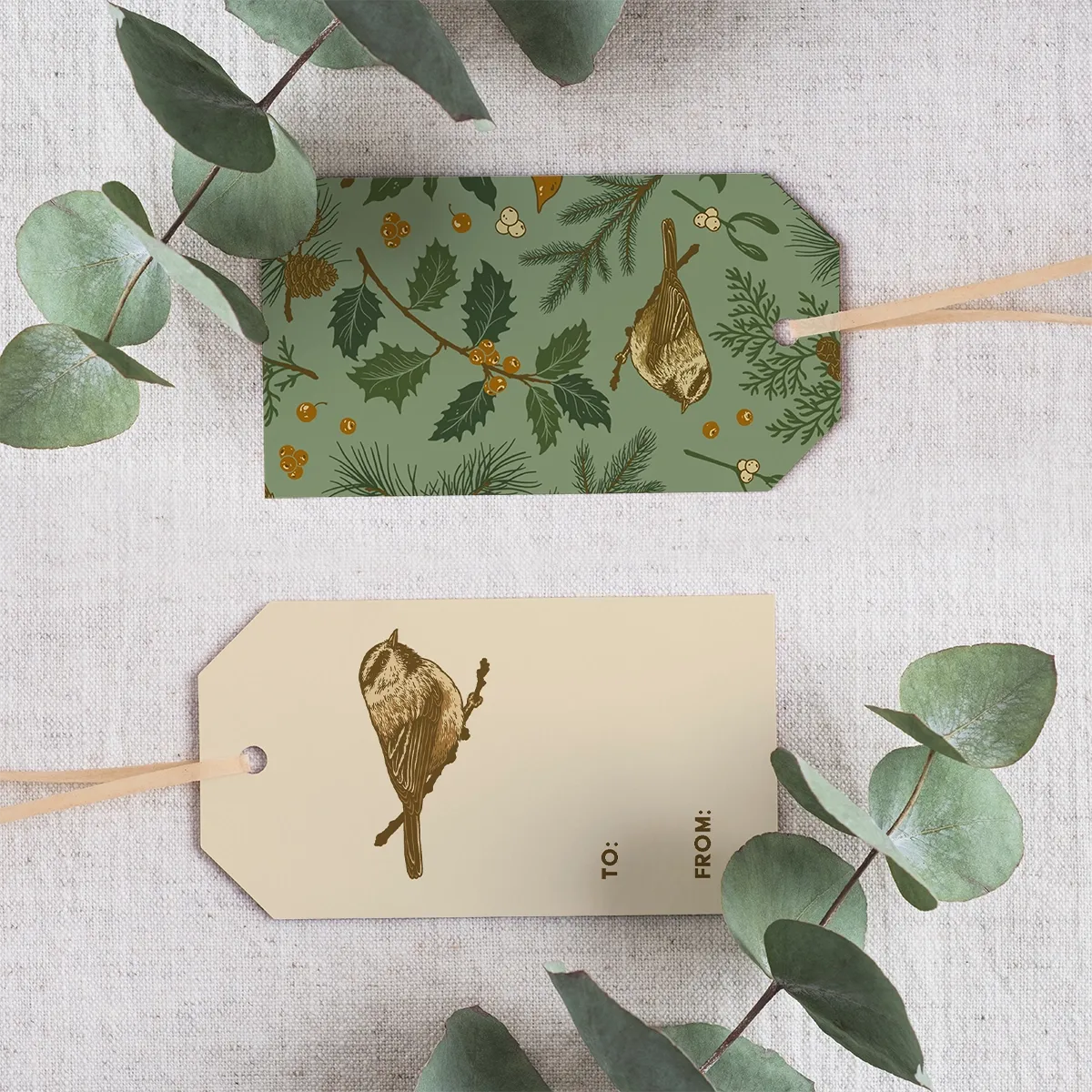 Holiday Green Tags (pack of 8)