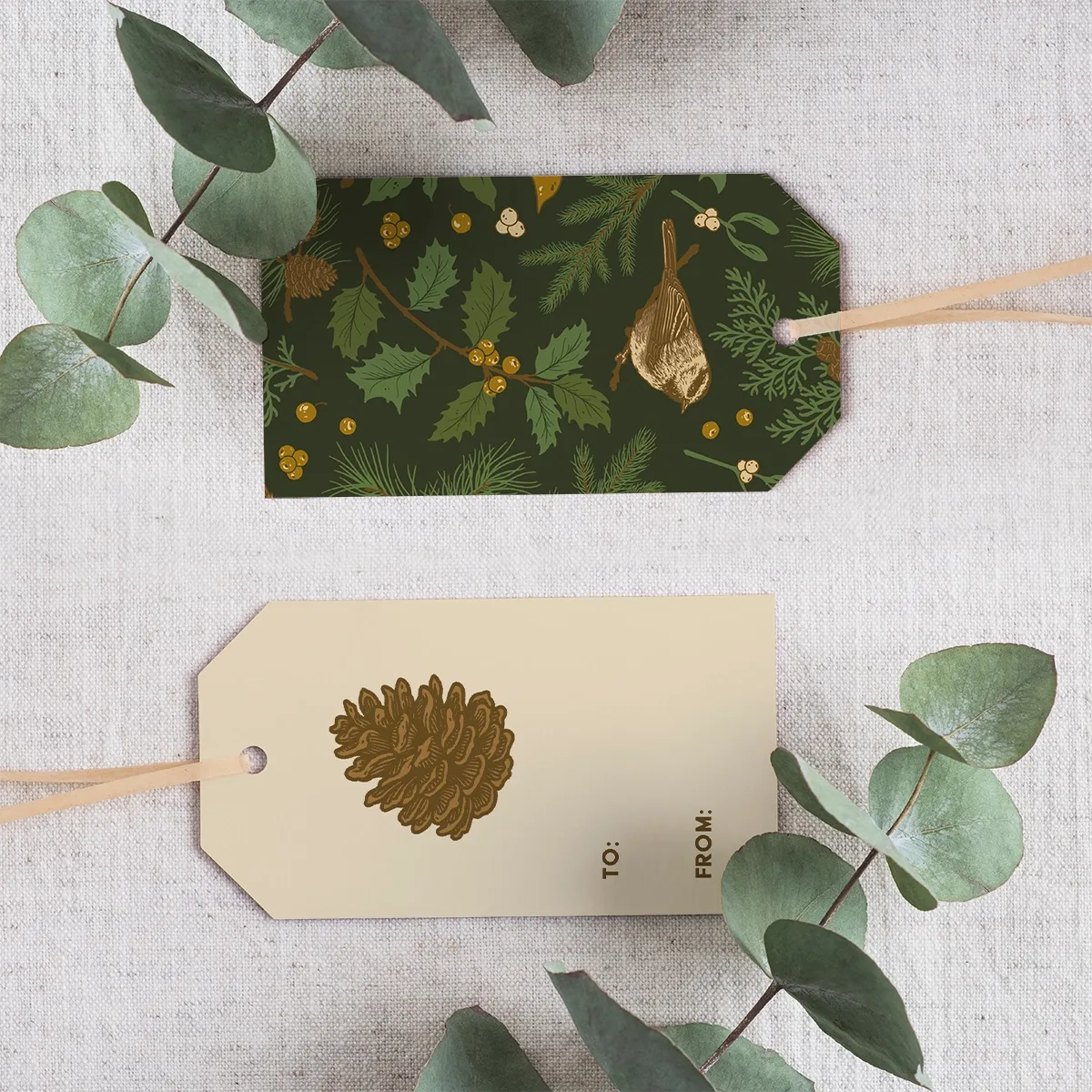 Holiday Black Tags (pack of 8)