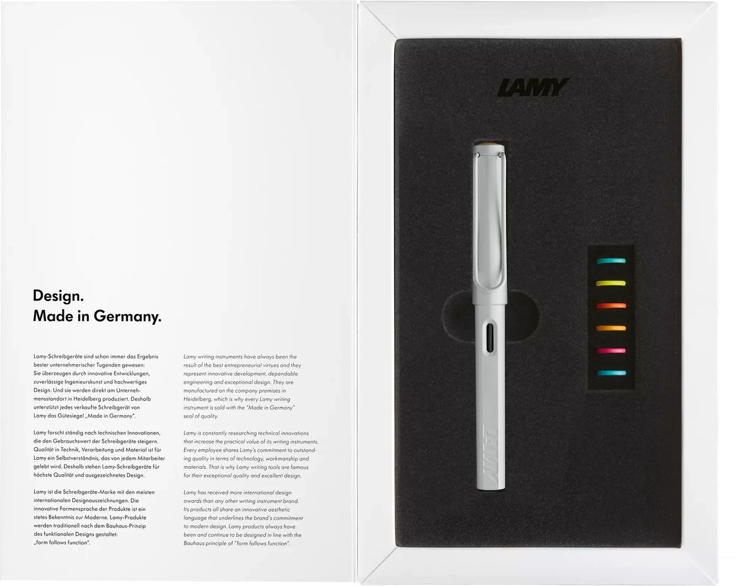 Lamy Safari Fountain Pen Multicolor Set - White
