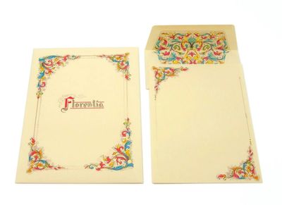 Florentia Letter &amp; Envelope Stationery Portfolio