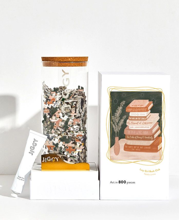 Lazy Girl Book Club by Natalie Linnea 800-Piece Jigsaw Puzzle