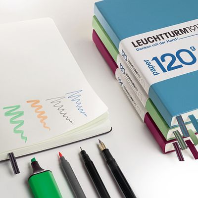 Leuchtturm1917 - A5 120g Edition Hardcover Notebook - Port Red, Dot