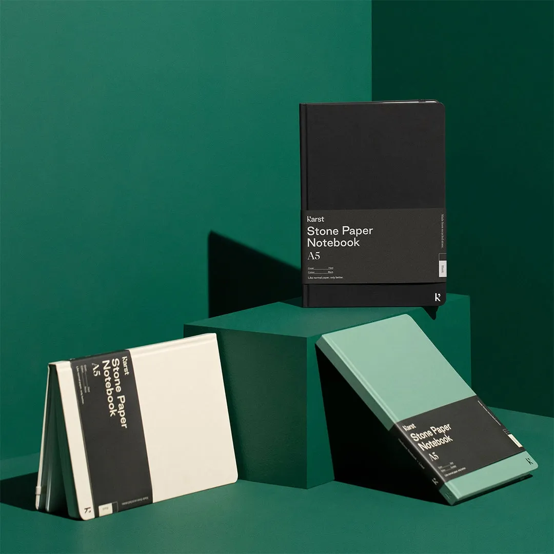 Karst Stone Paper - A5 Hardcover Notebook - Lined - Eucalypt