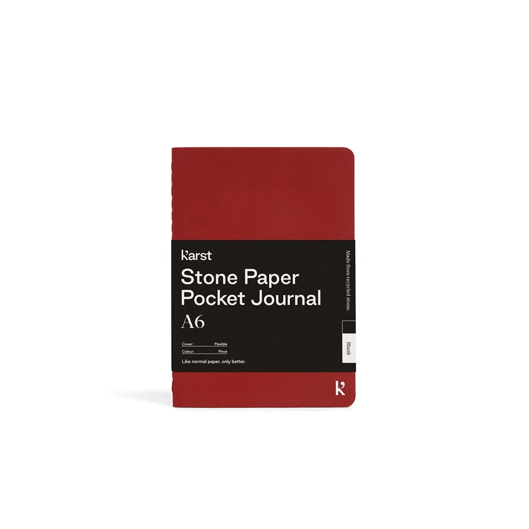 Karst Stone Paper - A6 Blank Pocket Journal - Pinot