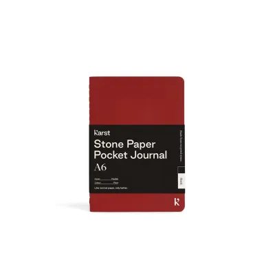 Karst Stone Paper - A6 Blank Pocket Journal - Pinot