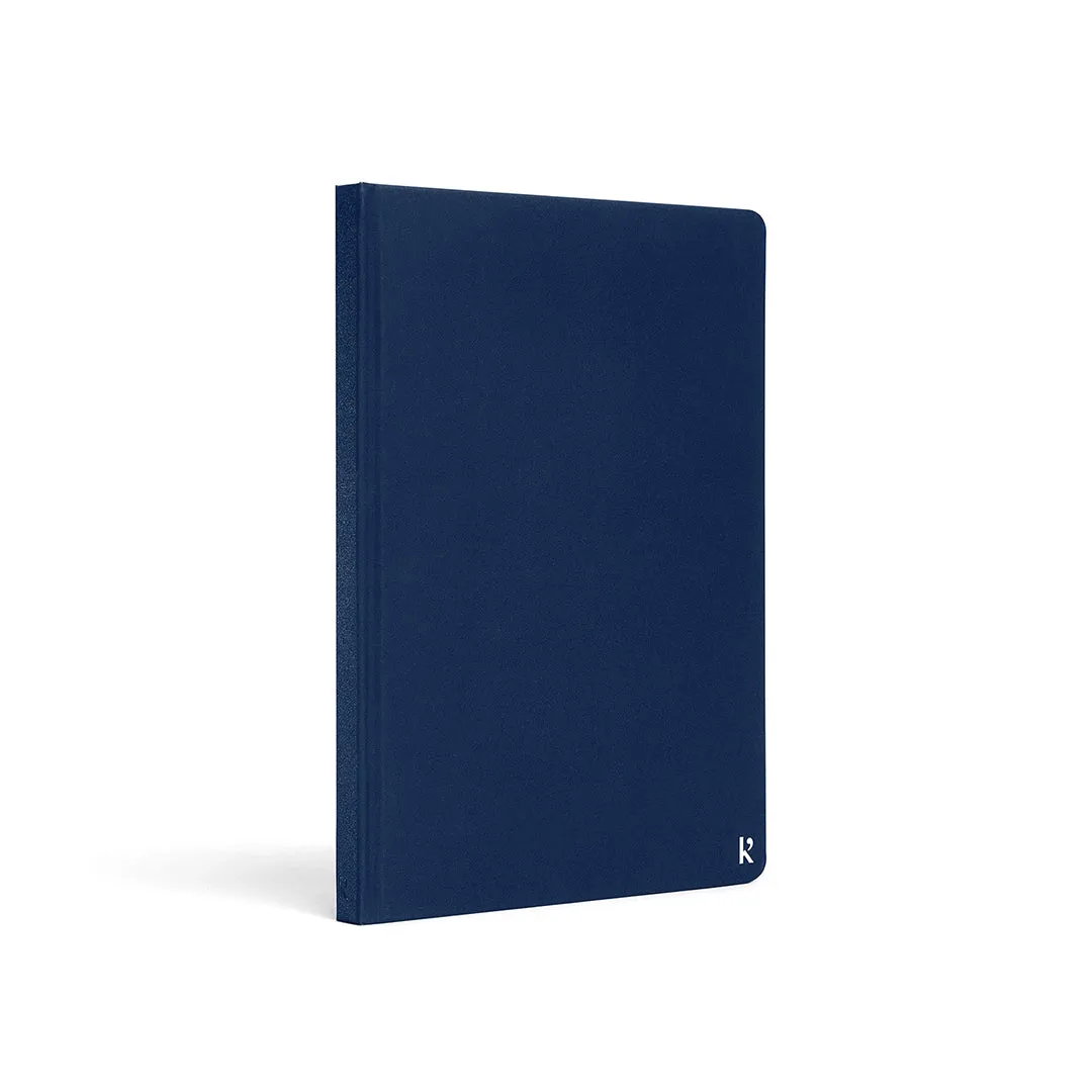 Karst Stone Paper - A5 Grid Hardcover Notebook - Navy
