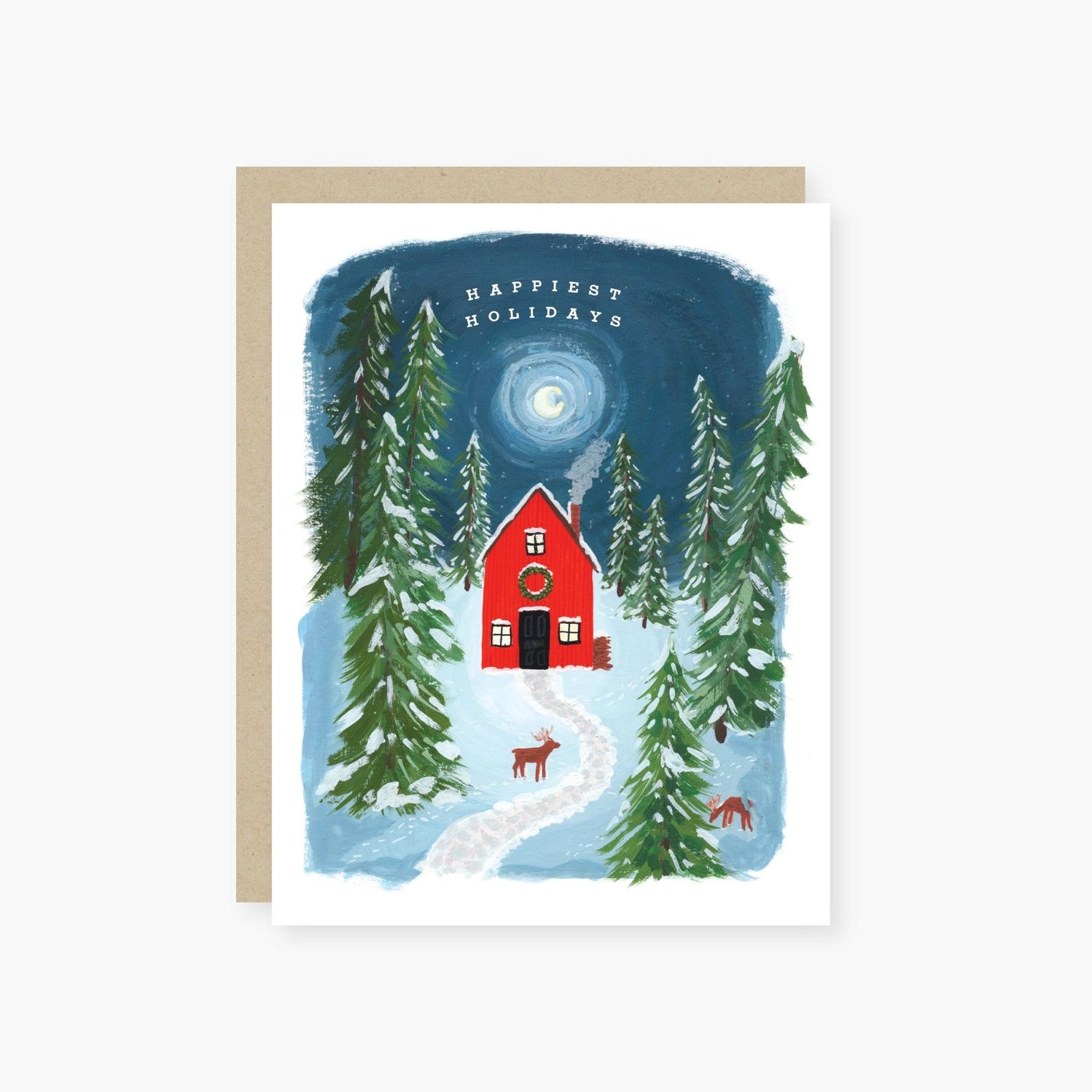 Woodsy Cabin Holiday Cards (box of 8)