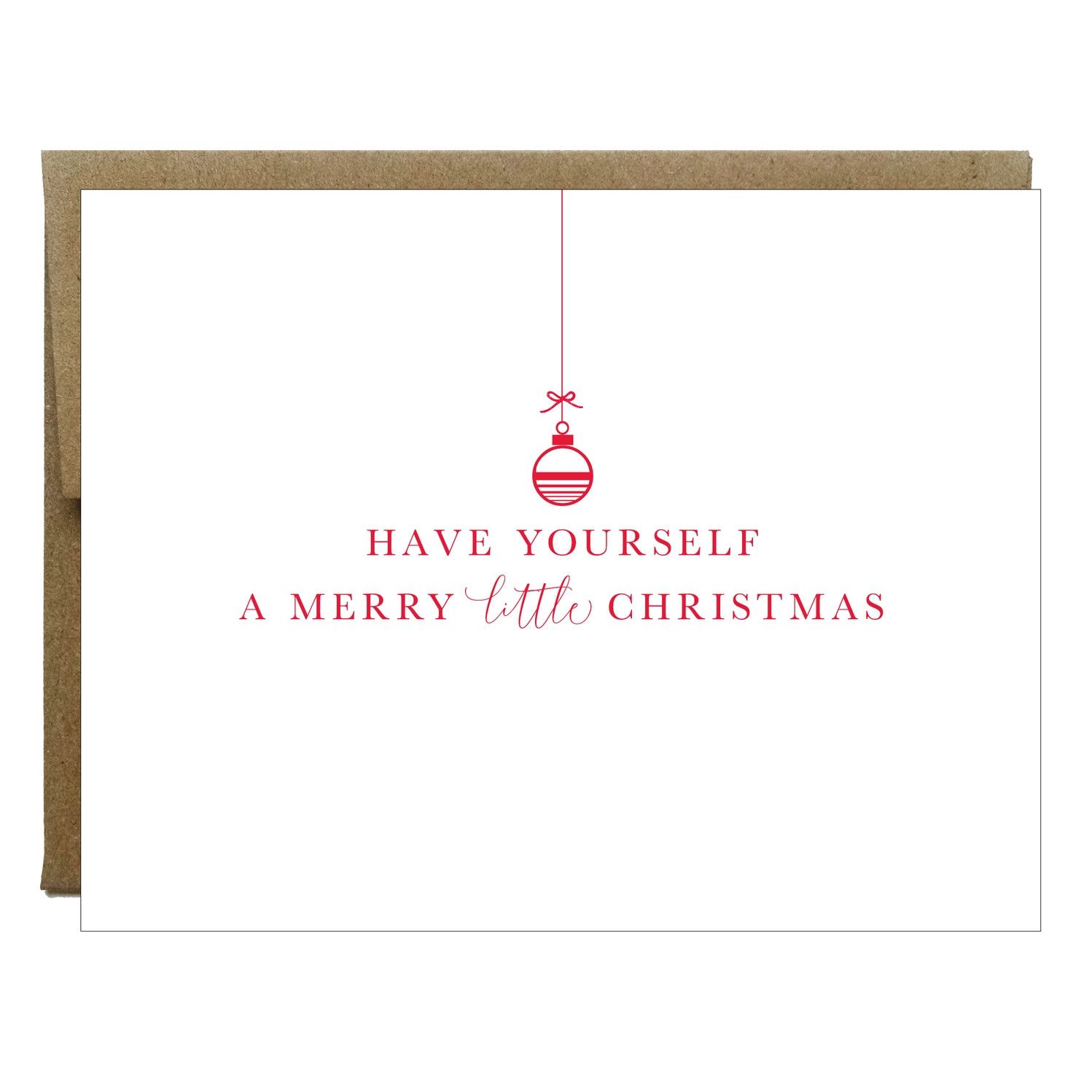 Merry Little Christmas Letterpress Cards (box of 5)
