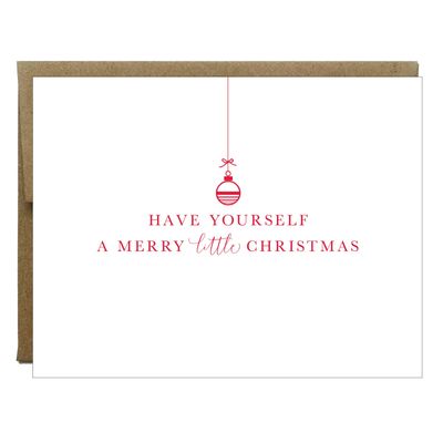 Merry Little Christmas Letterpress Cards (box of 5)