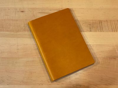 Goby Design A5 Leather Notebook - Wheat
