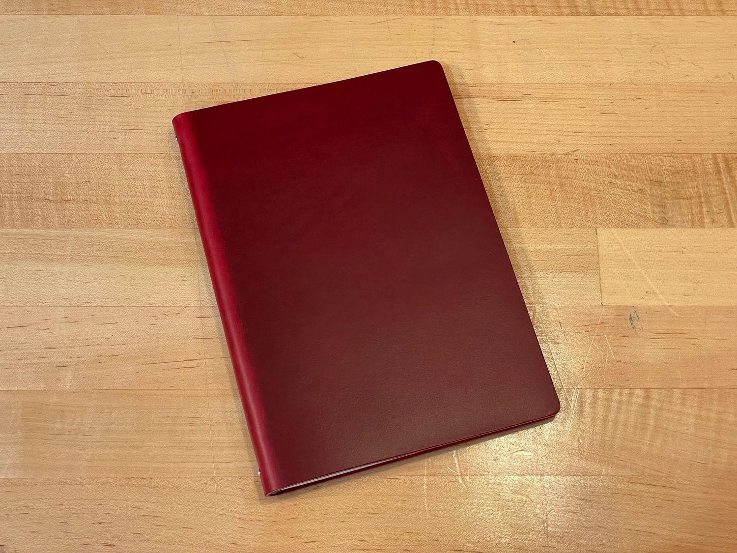 Goby Design - A5 Leather Notebook - Redwood