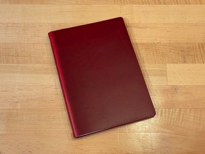 Goby Design - A5 Leather Notebook - Redwood