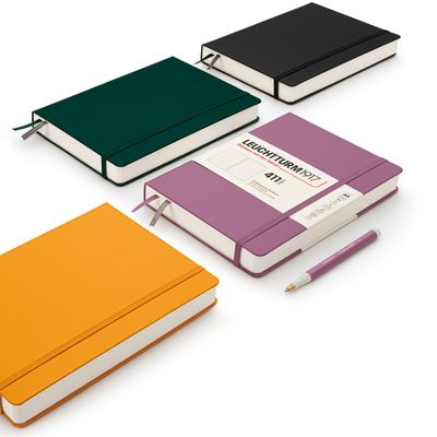 Leuchtturm1917 - A5 411pg Hardcover Notebook - Black, Dotted