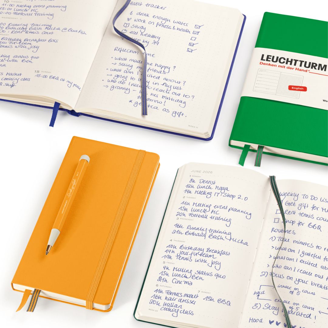 Leuchtturm1917 Porte-Cartes De Visite Rose - Étui Livre Élégant Pour Cartes Et Argent