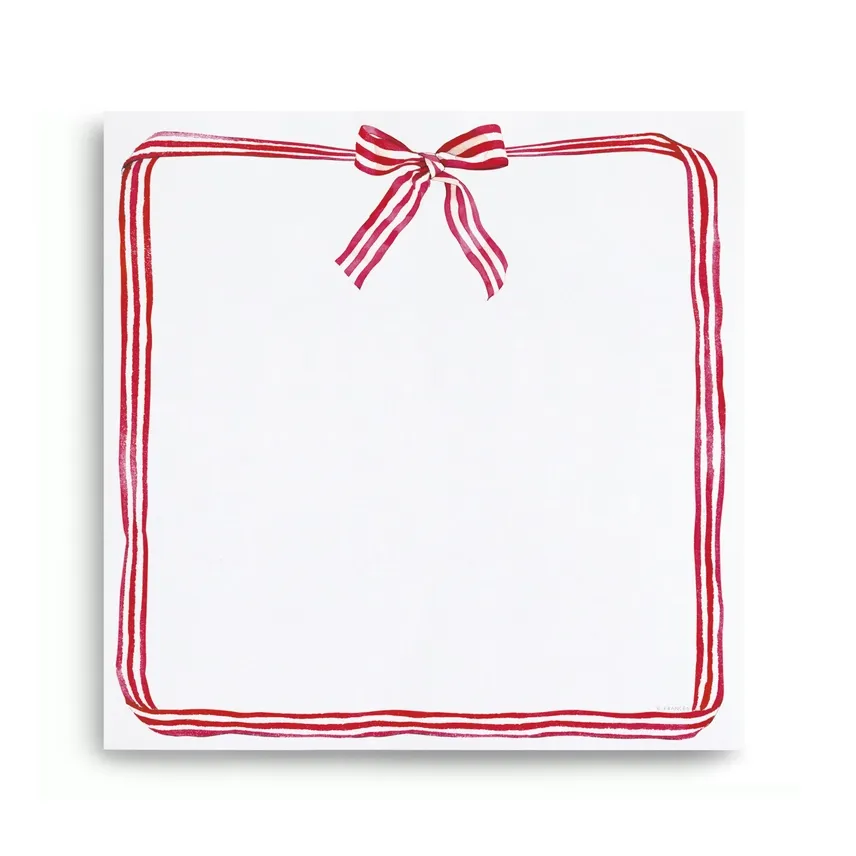 Red Ribbon Candy Chunky Notepad