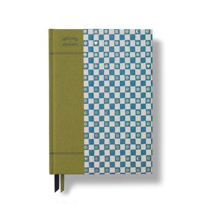 Guided Wellness Journal, A5 Fabric Hardcover - Night Sky