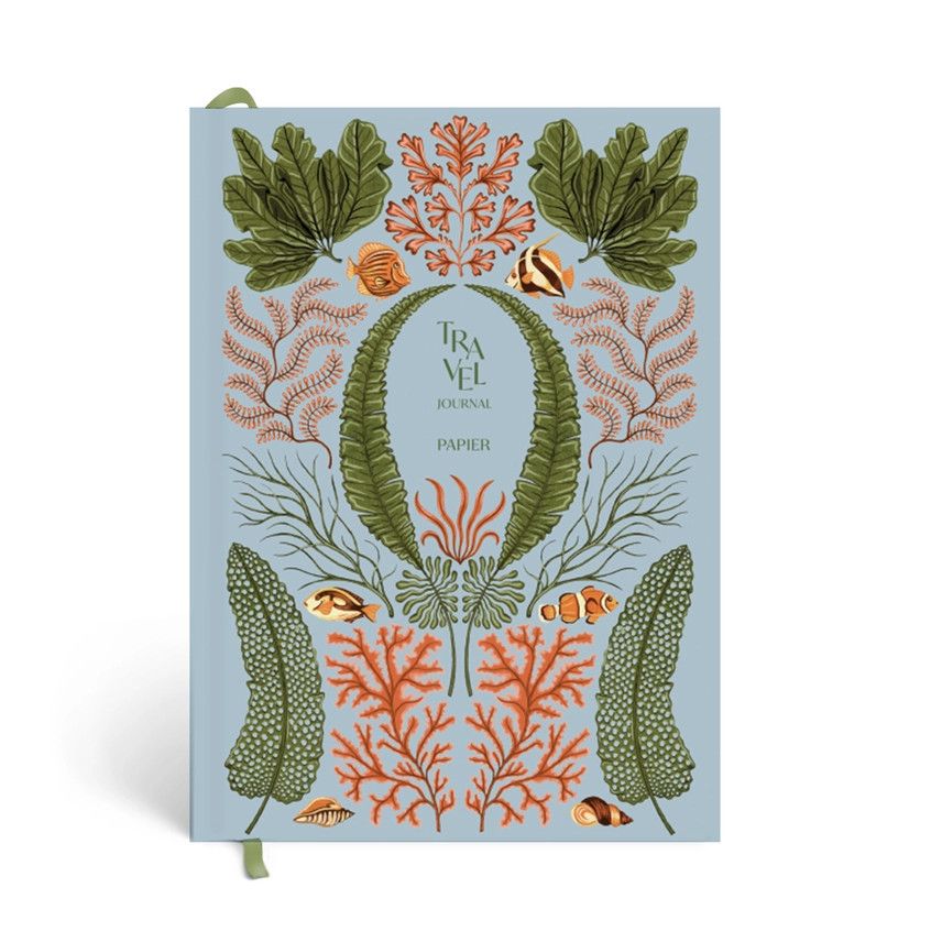 Coral Reef Hardcover Guided Travel Journal A5