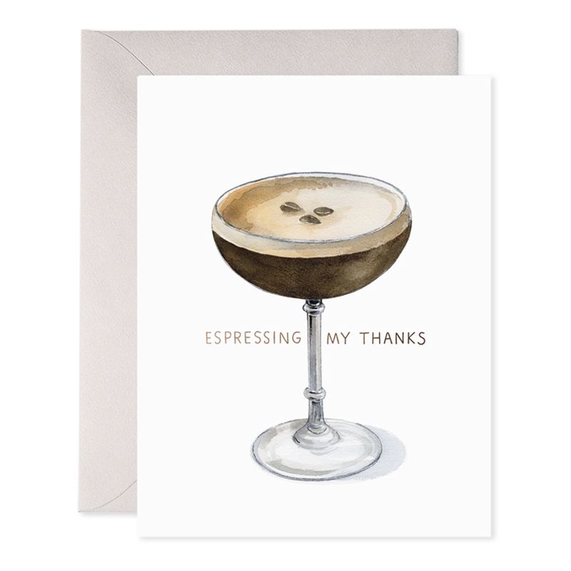 Espresso Thanks Card