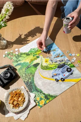 Road Trip by Sabrina Fenn 450-Piece Jigsaw Puzzle