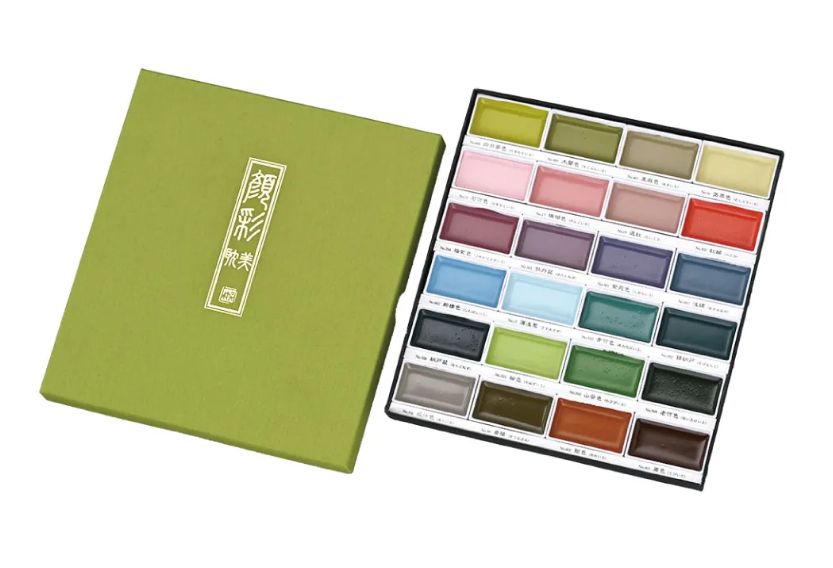 Gansai Tambi Watercolor Pans - Art Nouveau - Set of 24