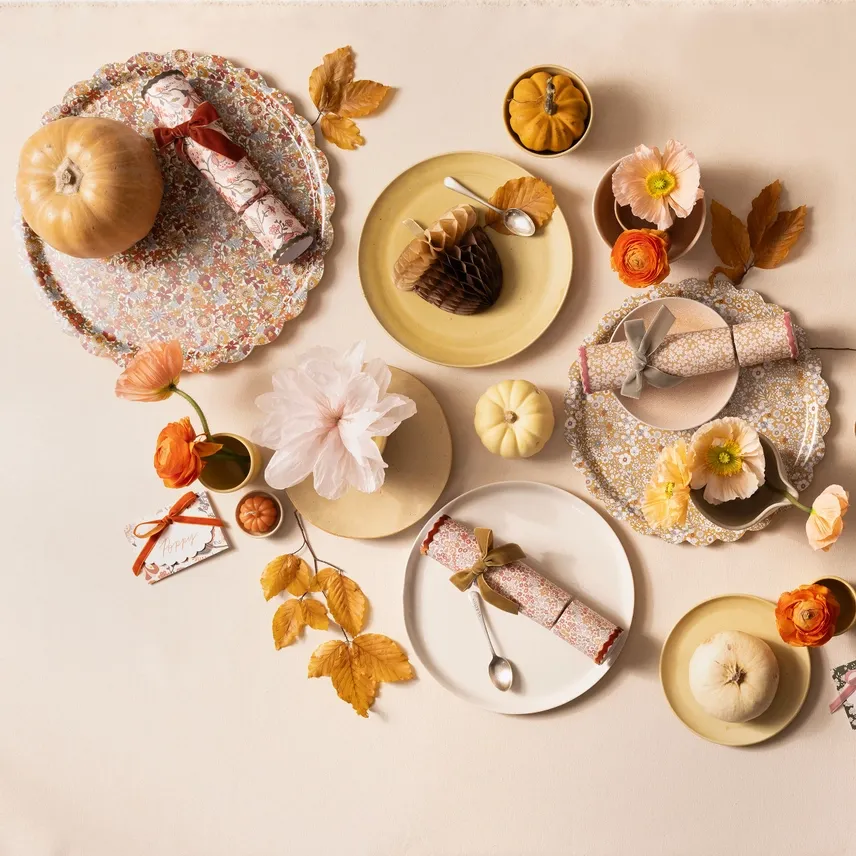 Meri Meri X Liberty Fall Crackers with Velvet Bows (box of 6)