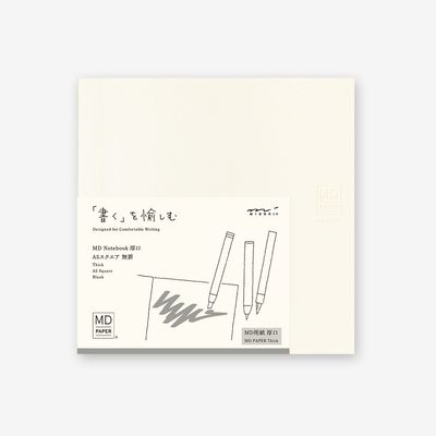 Midori MD Notebook Thick Cotton A5 Square Blank